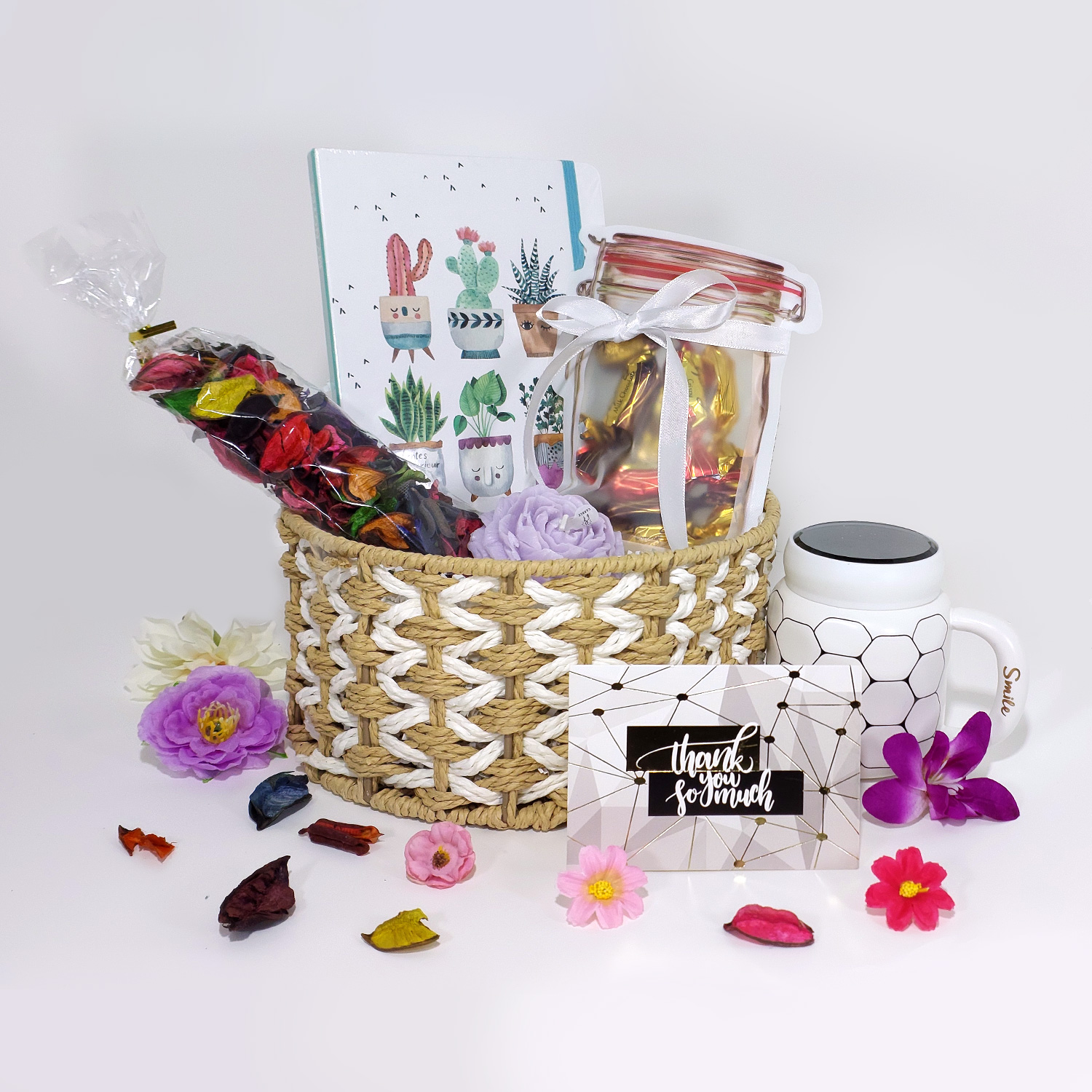Gratitude & Glow Gift Basket