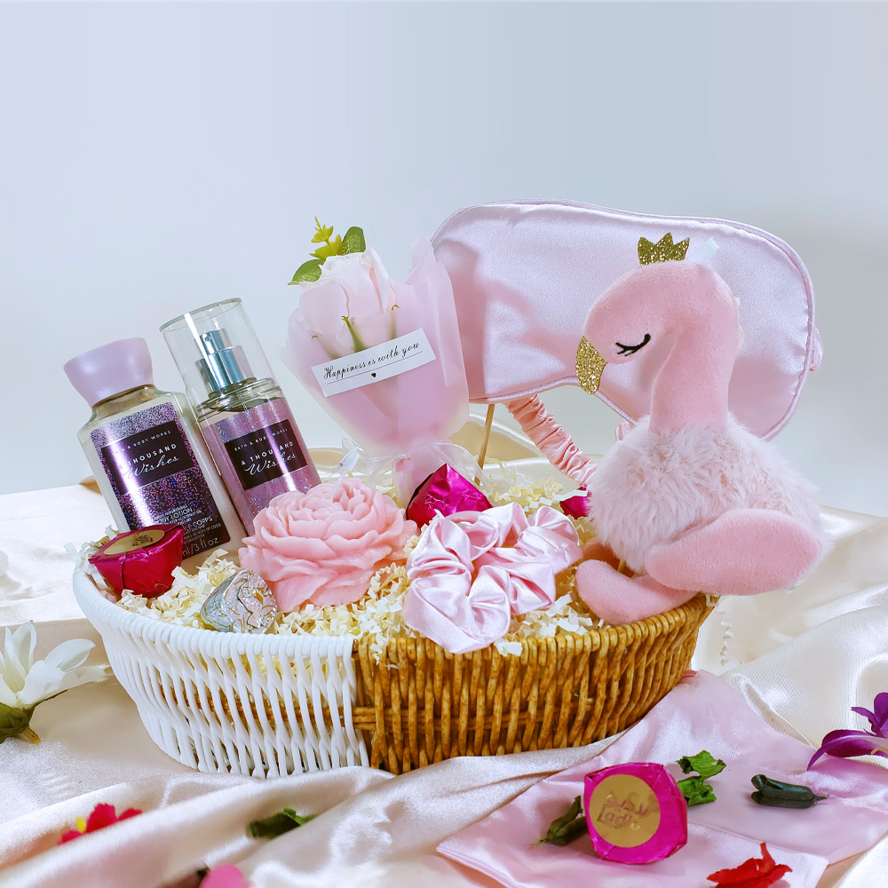 Pretty Pink Gift Basket